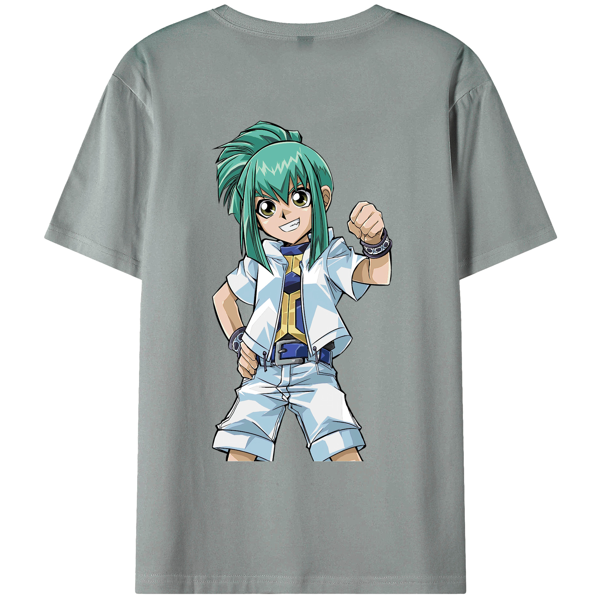 （画像用） 遊☆戯☆王 Yu-Gi-Oh! 綿100％ メンズ半袖Tシャツ（バックプリント） 通気性